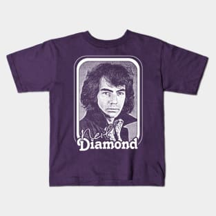 Neil Diamond // Retro 70s Fan Design Kids T-Shirt